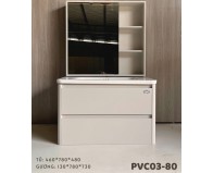 Tủ AKHOA PVC 03-80 màu Kem 